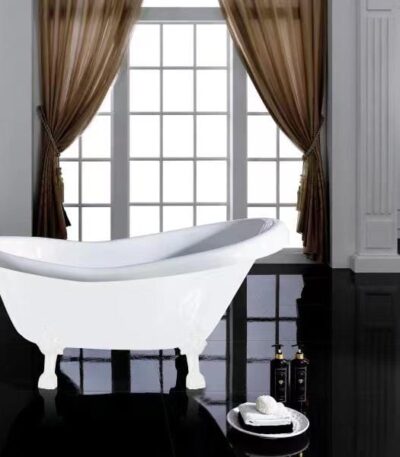 Espada Acrylic Claw Foot Bathtub - Gloss White - No Overflow - 1700mm | ESBT1680