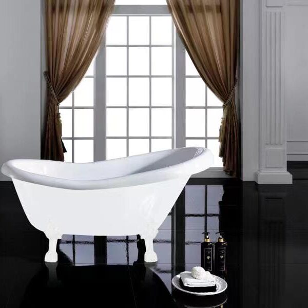 Espada Acrylic Claw Foot Bathtub - Gloss White - No Overflow - 1700mm | ESBT1680