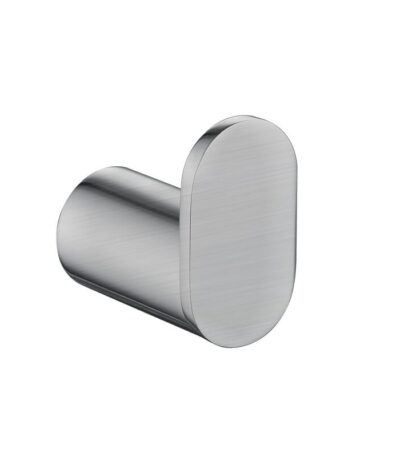 Esperia Brushed Nickel Round Robe Hook