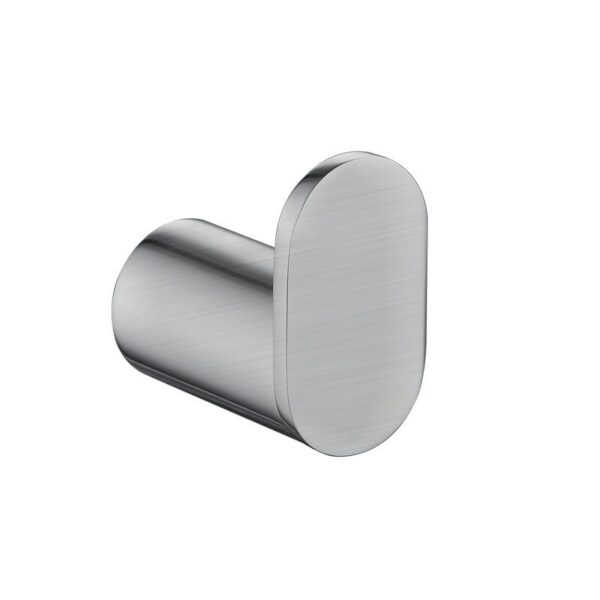 Esperia Brushed Nickel Round Robe Hook
