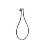 Esperia Brushed Nickel Square Shower Holder Wall Connector & Hose