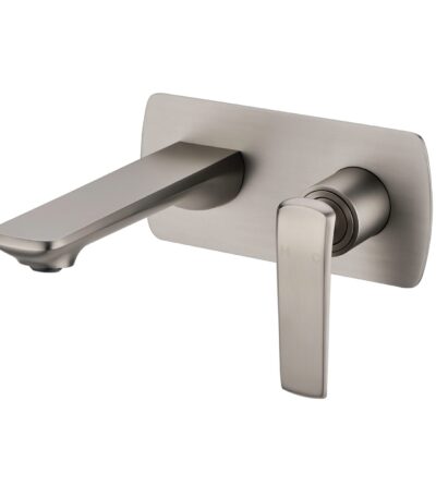 Esperia Brushed Nickel Wall Mixer With Spout