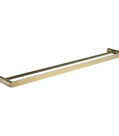 Esperia Brushed Yellow Gold Double Towel Rail 800mm