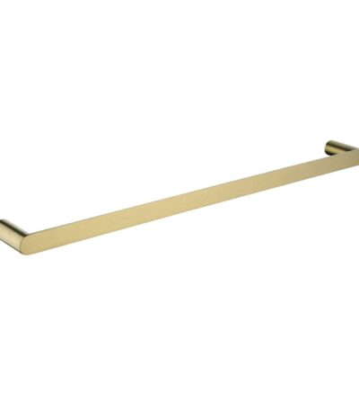 Esperia Brushed Yellow Gold Single Towel Rail 600mm
