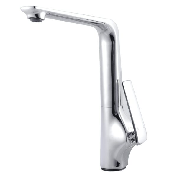 Esperia Chrome Solid Brass Tall Sink Mixer Tap for kitchen | KT33.01
