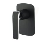 Esperia Matte Black & Chrome Wall Mixer | WM46.03