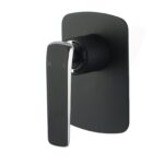 Esperia Matte Black & Chrome Wall Mixer | WM46.03