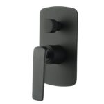 Esperia Matte Black Wall Mixer with Diverter | WMD45.02