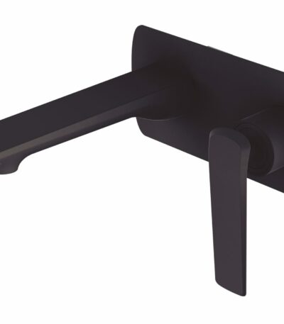 Esperia Matte Black Wall Mixer With Spout