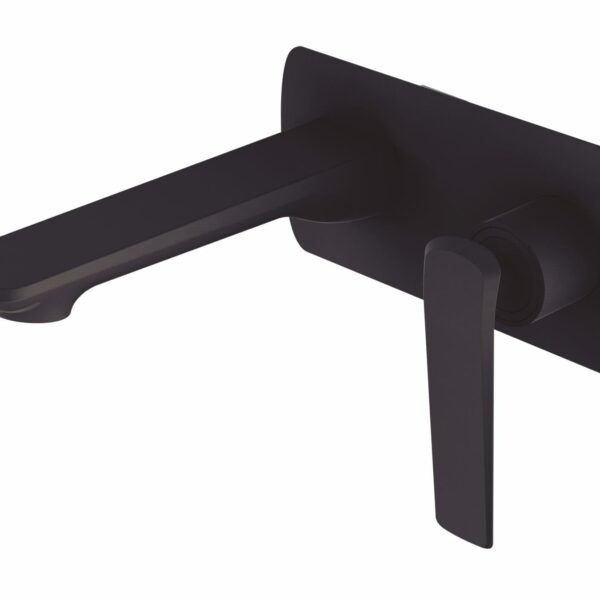 Esperia Matte Black Wall Mixer With Spout