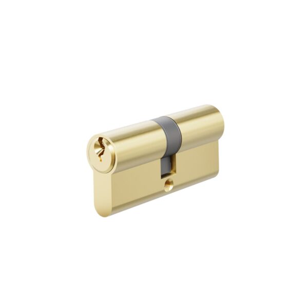 Euro Cylinder Double (Key/Key) 70mm - Brushed Brass