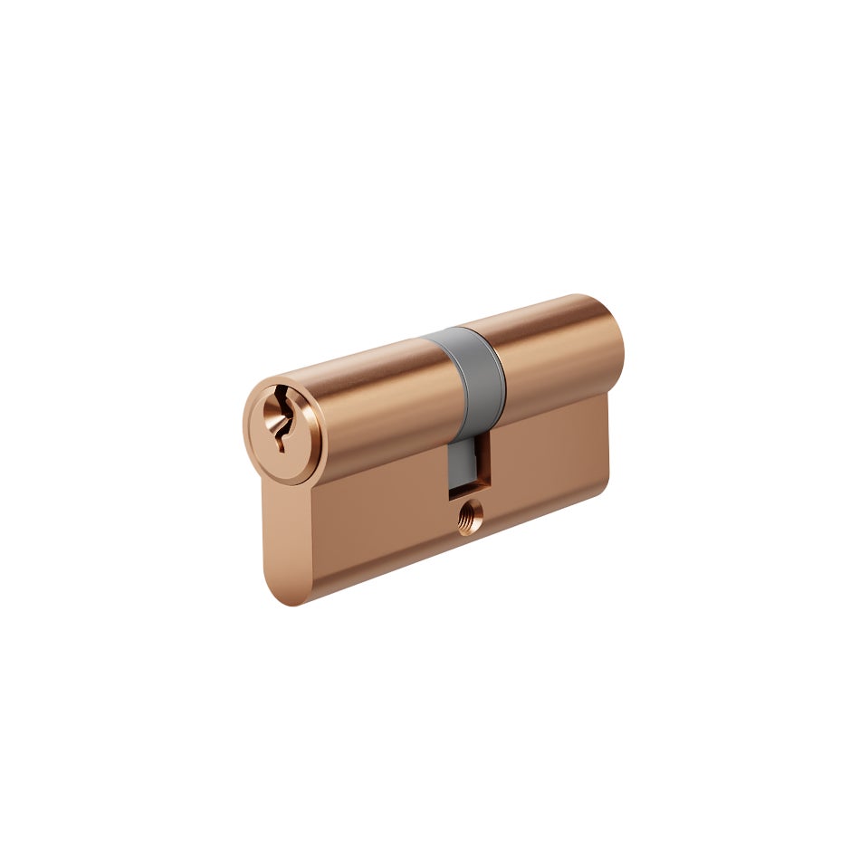 Euro Cylinder Double (Key/Key) 70mm - Brushed Copper