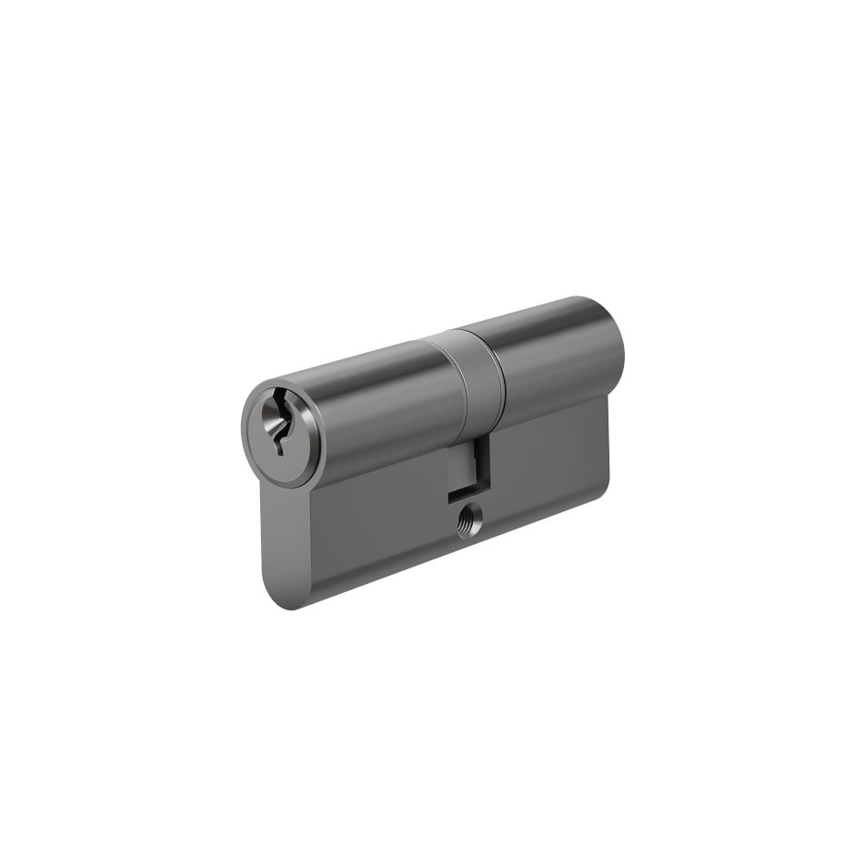 Euro Cylinder Double (Key/Key) 70mm - Brushed Gunmetal