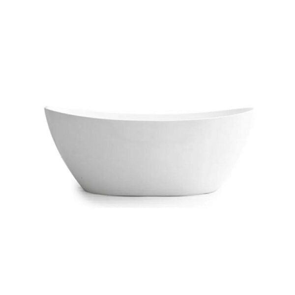 Evie Oval Freestanding Bathtub - Acrylic Matte White - 1500mm | EBT1500MW