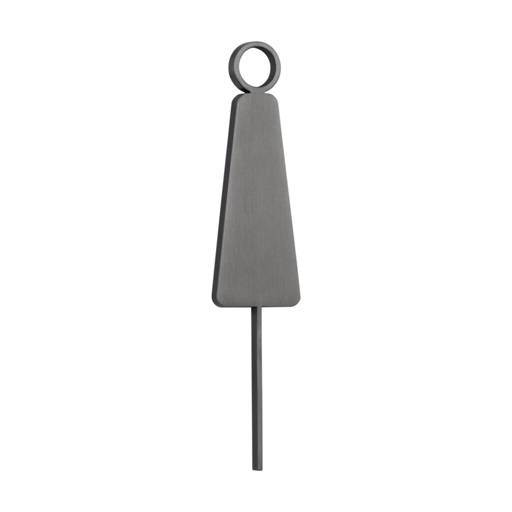 Female Restroom Sign - 140mm - Brushed Gunmetal