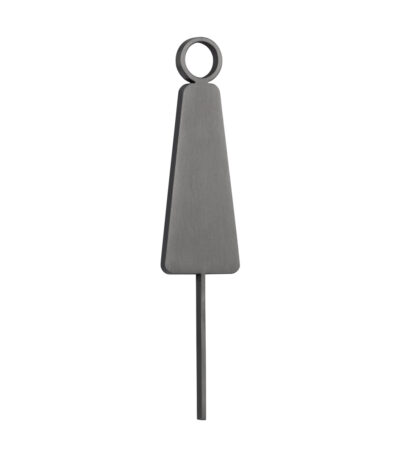Female Restroom Sign - 140mm - Brushed Gunmetal