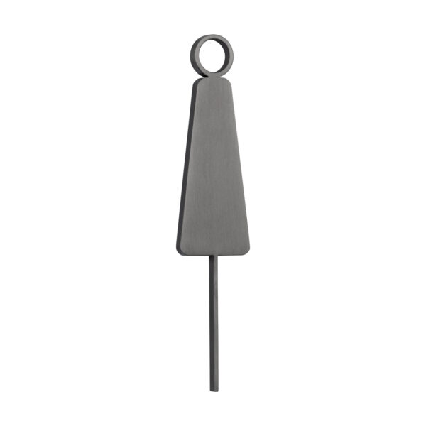 Female Restroom Sign - 140mm - Brushed Gunmetal