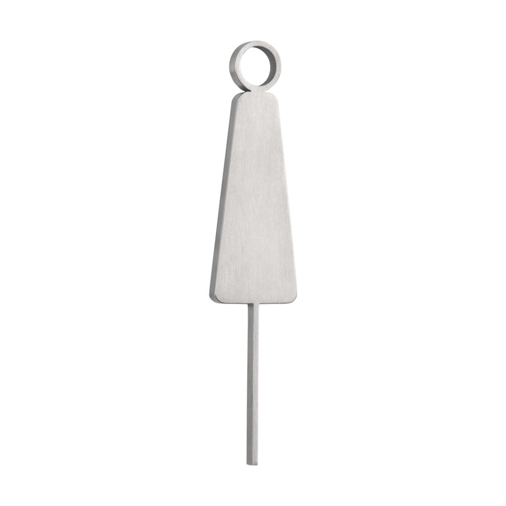 Female Restroom Sign - 140mm - Stainless Steel