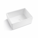 Fermentale Ceramic Kitchen Sink - Single Bowl - Gloss White - 530x400x200mm | KCSS530