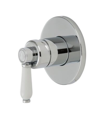 FIENZA 202101 ELEANOR WALL MIXER CHROME AND COLOURED WITH CERAMIC HANDLE - Urban Designs Bathroom and Kitchen