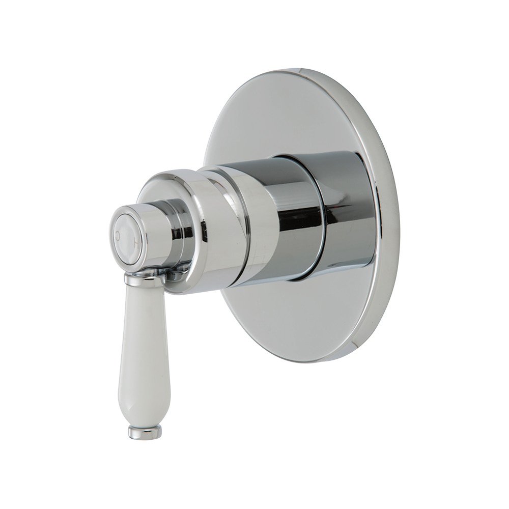 FIENZA 202101 ELEANOR WALL MIXER CHROME AND COLOURED WITH CERAMIC HANDLE - Urban Designs Bathroom and Kitchen
