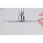 FIENZA 411128 SLICE SQUARE 400 SHOWER HEAD CHROME - Urban Designs Bathroom and Kitchen
