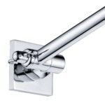 FIENZA 411134 SLICE SQUARE SWIVEL ARM WALL SHOWER CHROME - Urban Designs Bathroom and Kitchen
