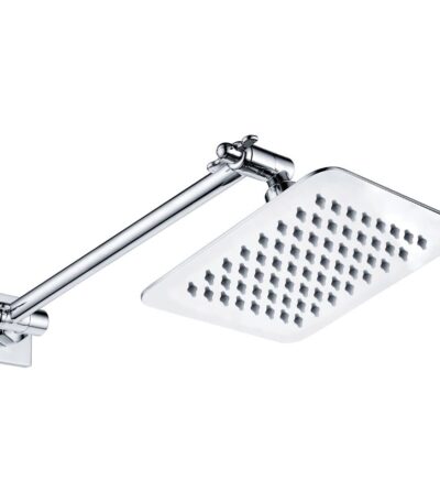 FIENZA 411134 SLICE SQUARE SWIVEL ARM WALL SHOWER CHROME - Urban Designs Bathroom and Kitchen