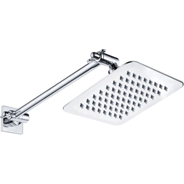 FIENZA 411134 SLICE SQUARE SWIVEL ARM WALL SHOWER CHROME - Urban Designs Bathroom and Kitchen