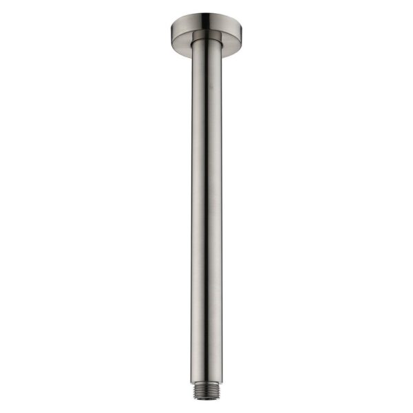 FIENZA 422117BN ROUND CEILING SHOWER ARM 300MM BRUSHED NICKEL - Urban Designs Bathroom and Kitchen
