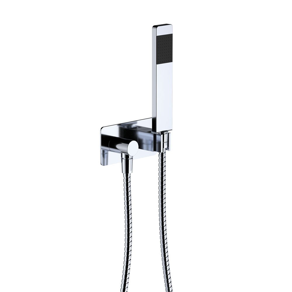 FIENZA 433111 LINCOLN HAND SHOWER SOFT SQUARE PLATE CHROME AND COLOURED - Urban Designs Bathroom and Kitchen