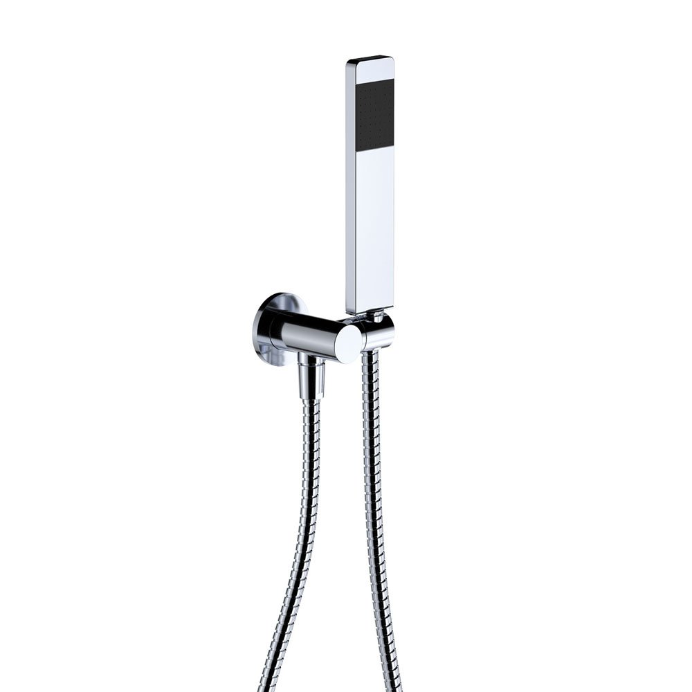 FIENZA 433205 LINCOLN HAND SHOWER ROUND PLATE CHROME AND COLOURED - Urban Designs Bathroom and Kitchen