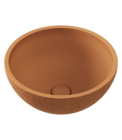 Fienza Alba Concrete Round Bowl Basin 362 x 145mm Tuscan