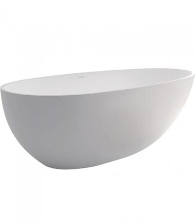 Fienza Bahama Matte White Stone Freestanding Bath 1500mm