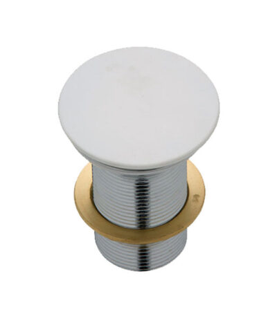Fienza Cast Stone Matte White Dome Basin Pop-Up Waste (32mm)