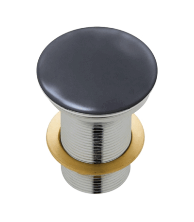 Fienza Ceramic Matte Dark Grey Dome Basin Pop-Up Waste (32mm)