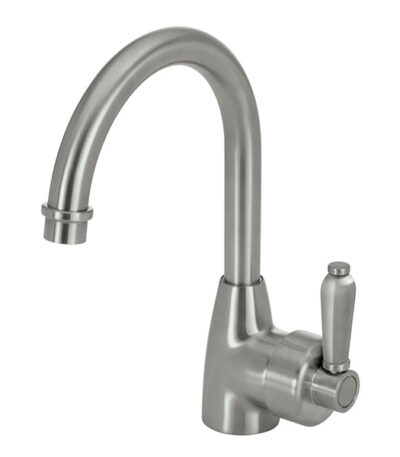 Fienza Eleanor Gooseneck Basin Mixer - Brushed Nickel