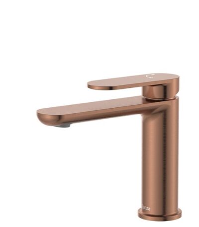 Fienza Empire Slim Basin Mixer Cold Start Brushed Copper