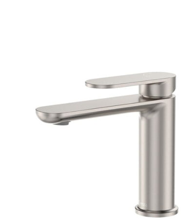 Fienza Empire Slim Basin Mixer Cold Start Brushed Nickel
