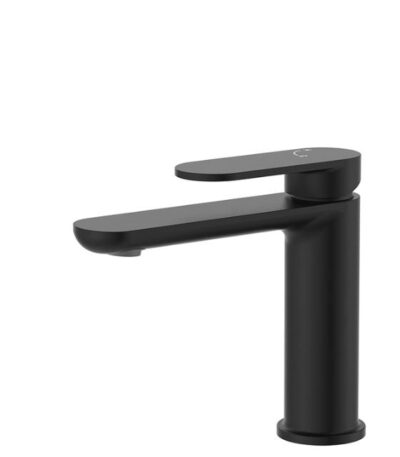 Fienza Empire Slim Basin Mixer Cold Start Matte Black
