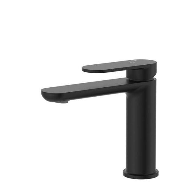 Fienza Empire Slim Basin Mixer Cold Start Matte Black