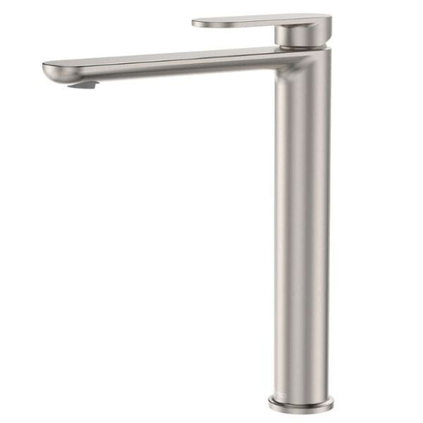 Fienza Empire Slim Tall Basin Mixer Cold Start Brushed Nickel
