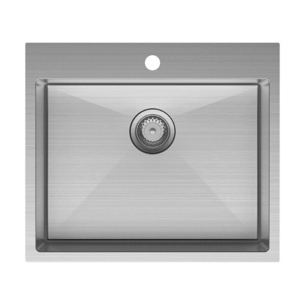Fienza Hana Laundry Sink 50L 1TH Top Mount 590X510X230mm
