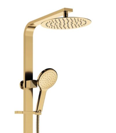 Fienza Kaya Deluxe Twin Shower Urban Brass