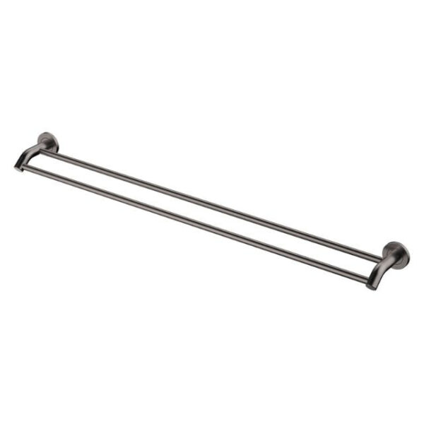 Fienza Kaya Double Towel Rail 900mm Gun Metal