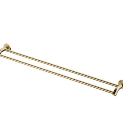 Fienza Kaya Double Towel Rail 900mm Urban Brass