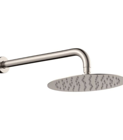Fienza Kaya Gooseneck Shower Arm Set Brushed Nickel