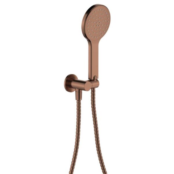 Fienza Kaya Hand Shower Round Plate Brushed Copper
