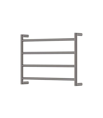 Fienza Kaya Round Heated Towel Rail 600X450X100mm 4 Bars Gun Metal