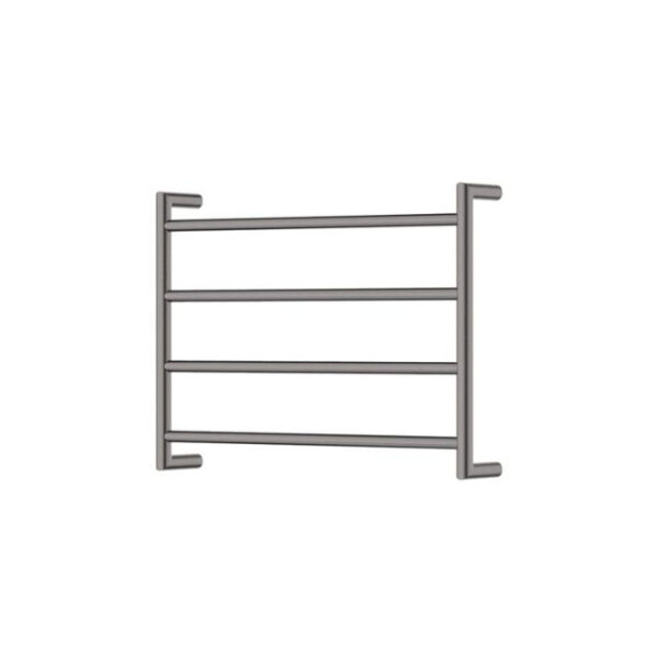 Fienza Kaya Round Heated Towel Rail 600X450X100mm 4 Bars Gun Metal
